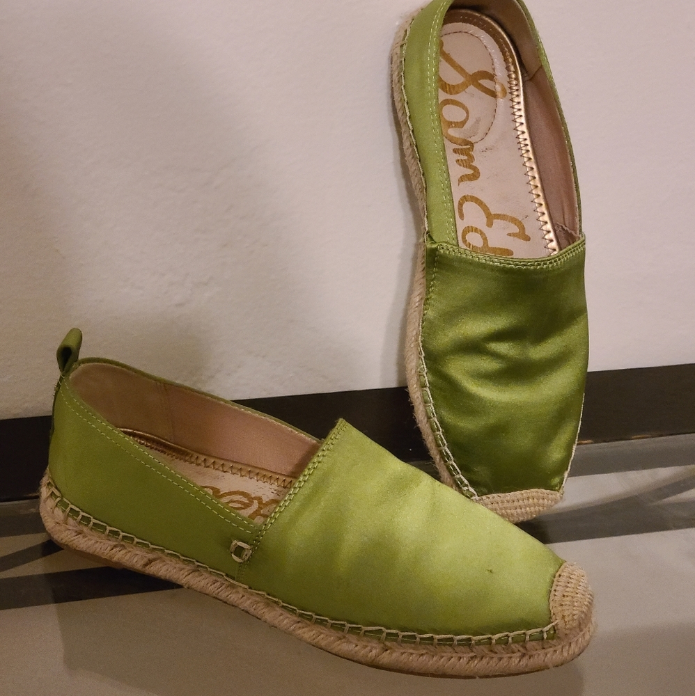 NearlyNWOT Lime Green flats bu Sam Edelman